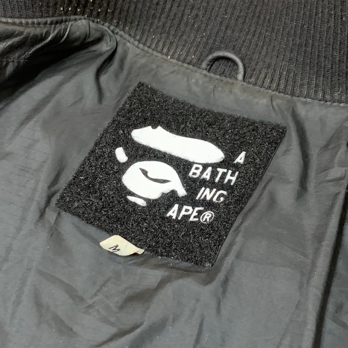 00s bape cowhide leather jacket 상품이미지5