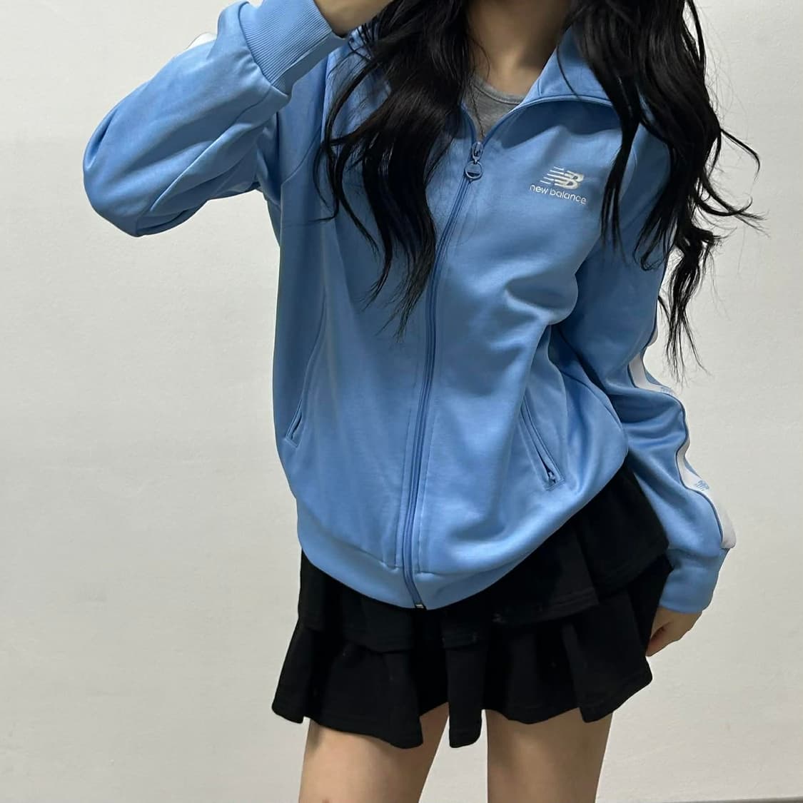 뉴발란스 뉴진스st 아노깔 스포티 트랙탑 희귀져지(M) 상품이미지1