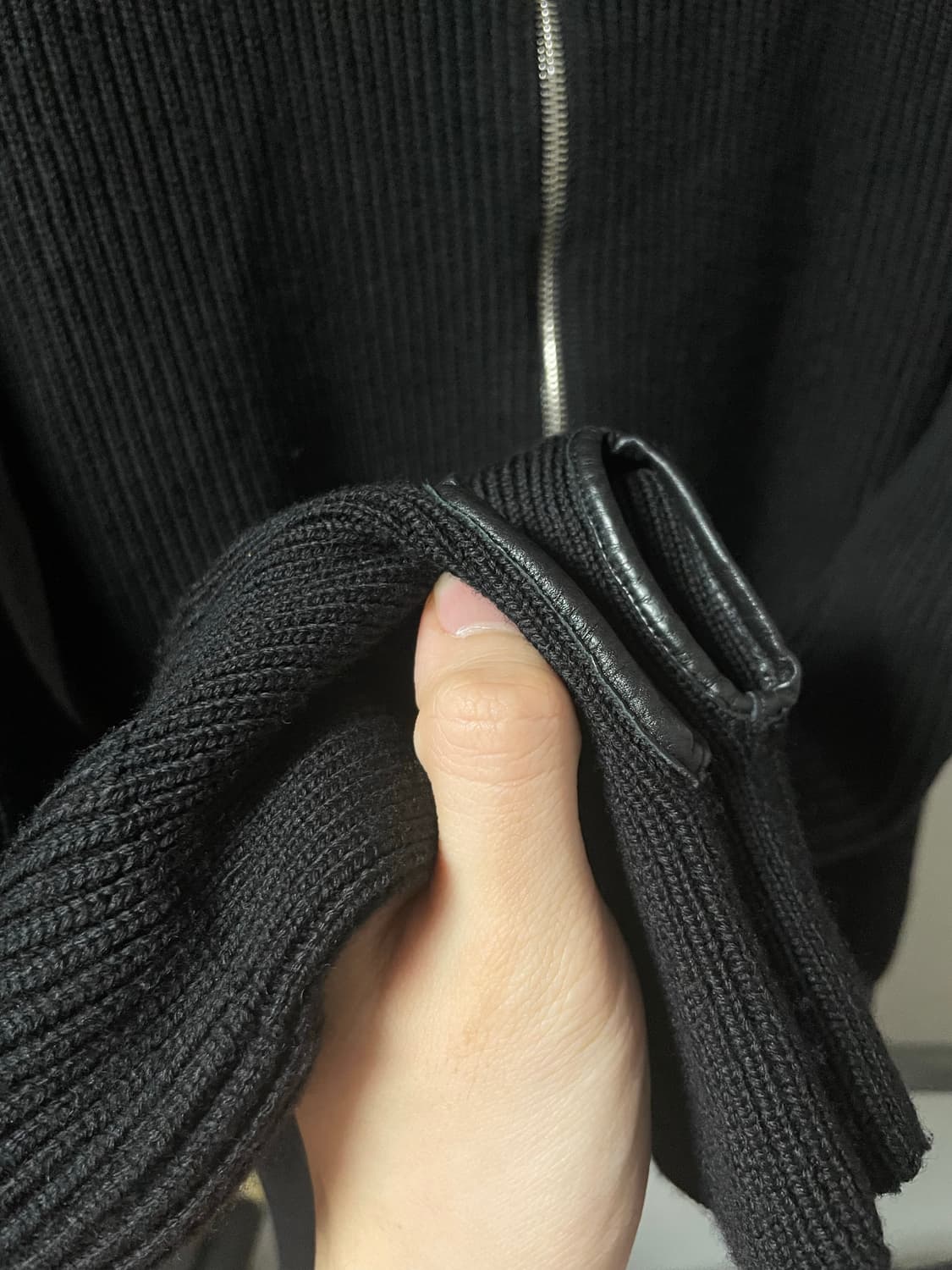 디올옴므/07FW 모터사이클 니트집업/M 상품이미지6