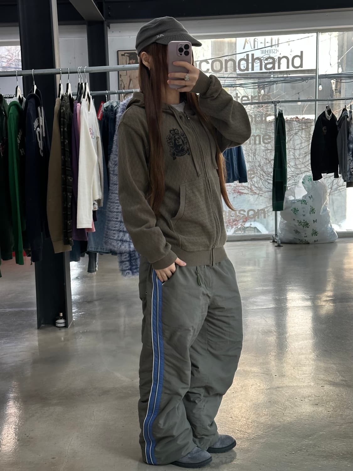 히스테릭글래머 히스걸 Genius Of Love 니트후드집업 상품이미지2