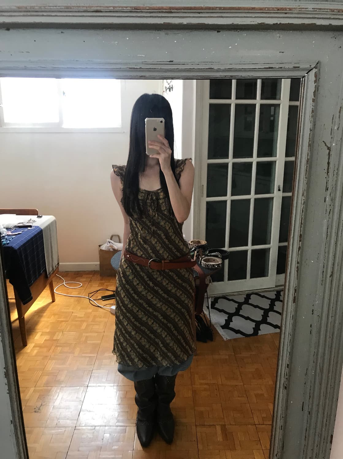 vintage pattern one-piece 상품이미지1