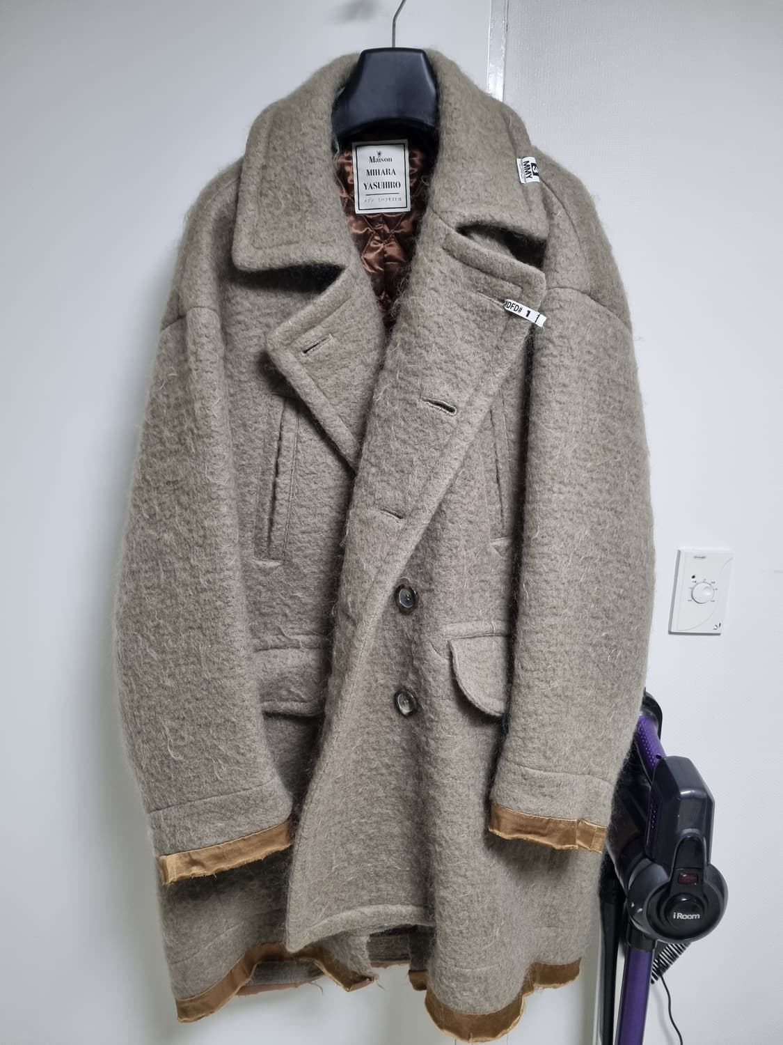 미하라 야스히로 니트 더블브레스트 코트 상품이미지4