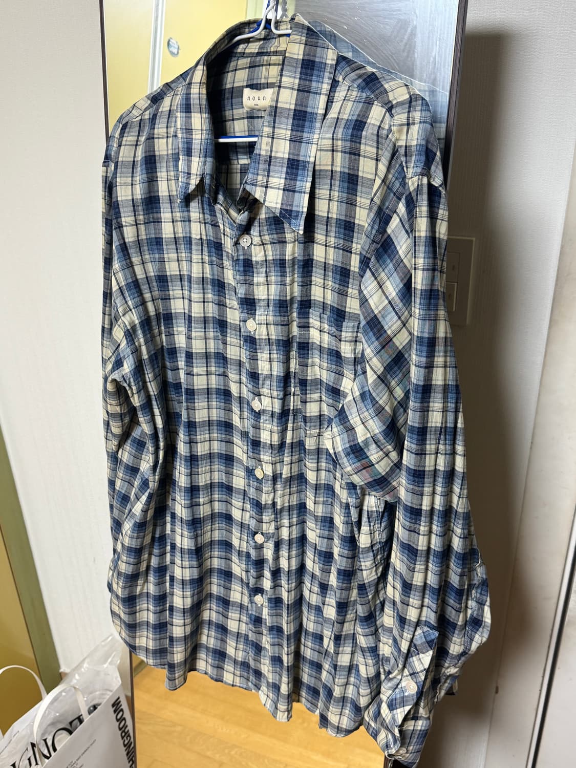 노운 체크 셔츠 상품이미지3