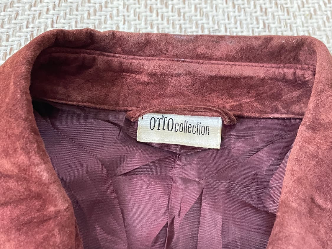 Otto 스웨이드 버건디 레더자켓  J03458 상품이미지4