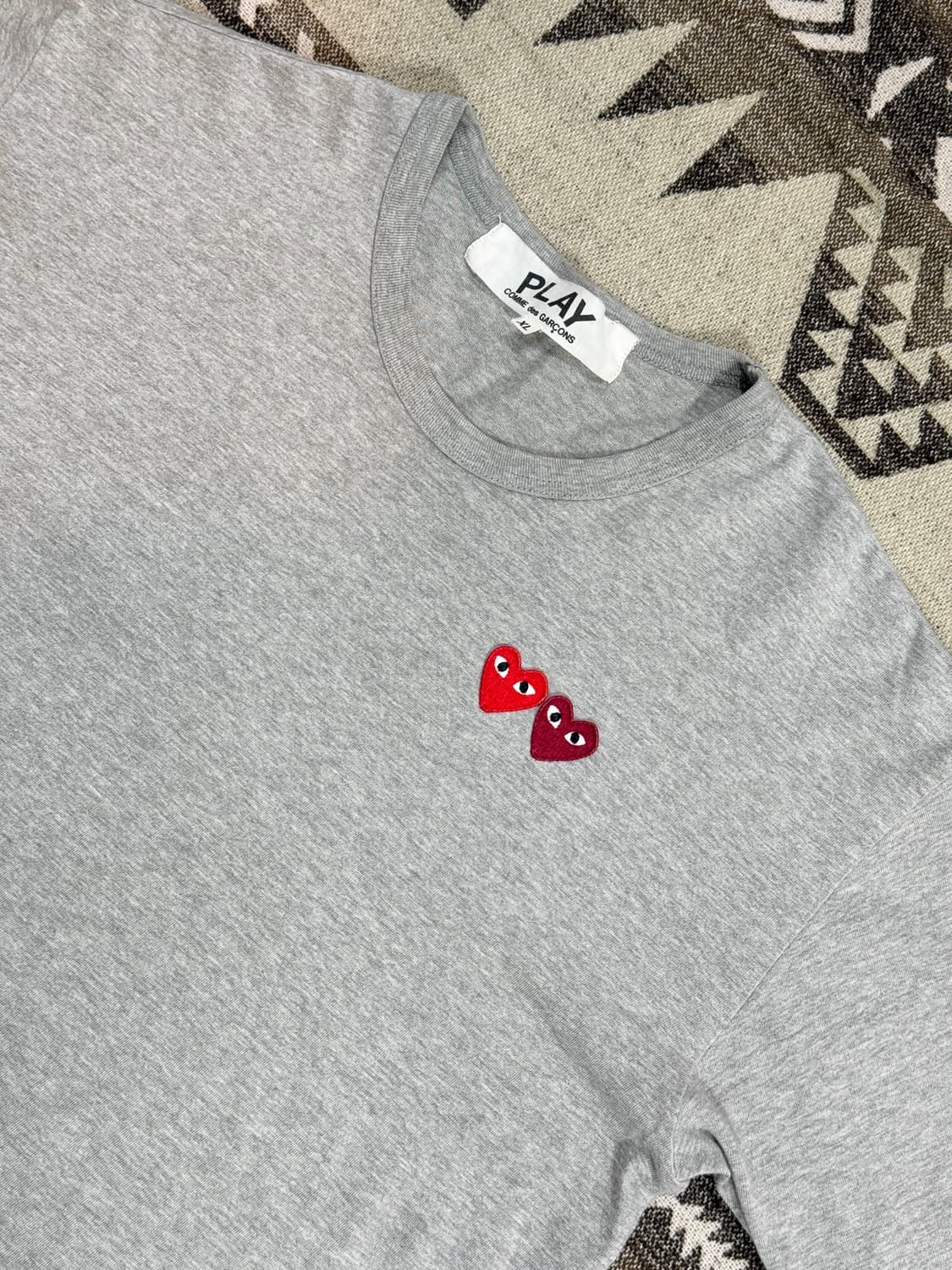 꼼데가르송 반팔 티셔츠 그레이 XL 상품이미지6