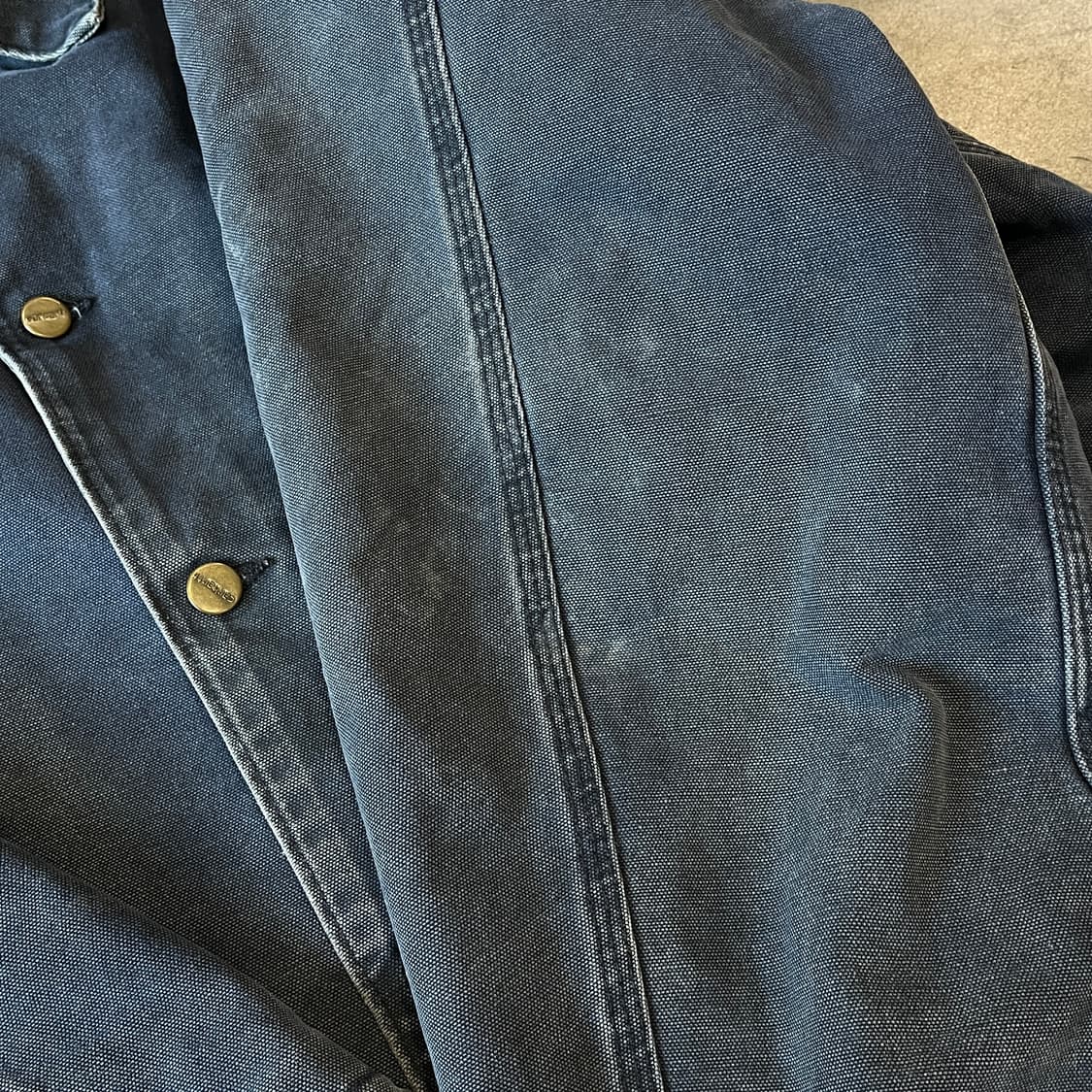 90년대 생산 칼하트 정품 네이비 덕 초어 자켓 상품이미지8