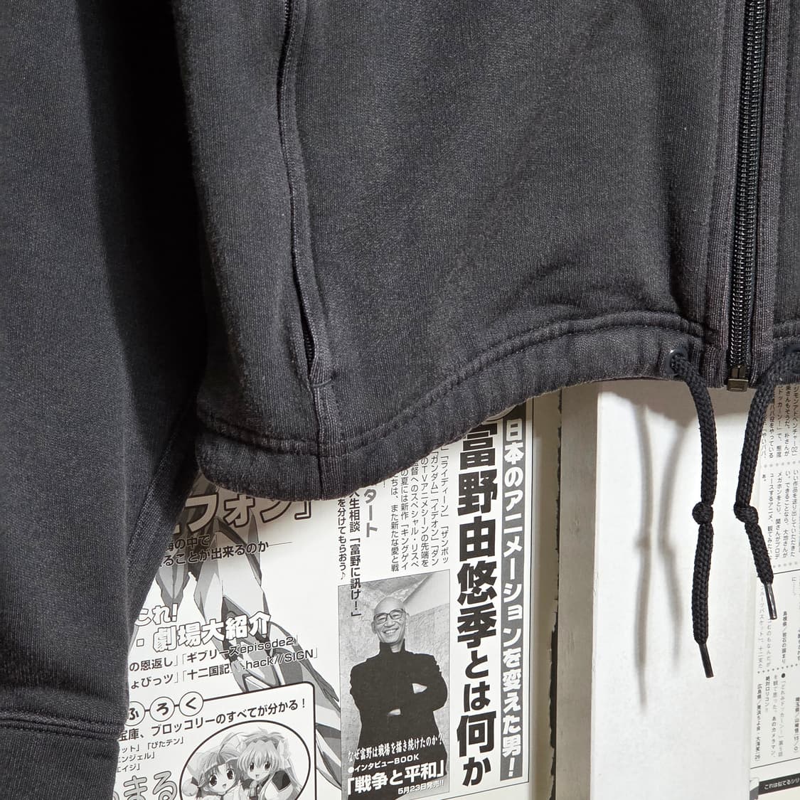 나이키 그레이 스우시 반크롭 후드집업 상품이미지5