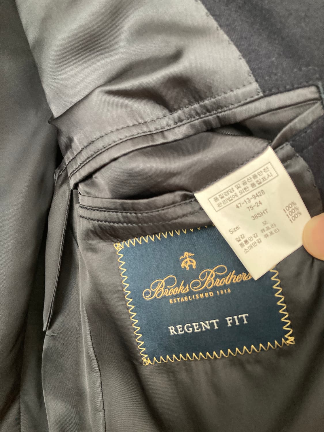 브룩스브라더스 도스킨 금장 울 블레이저 38SH 상품이미지4