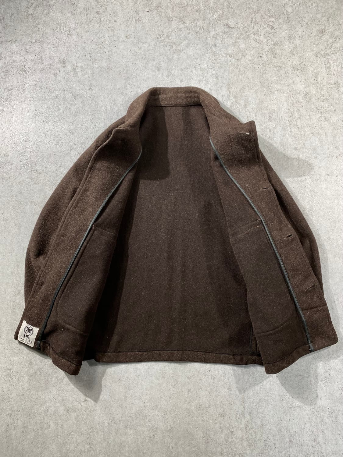 [48] 90s OLIVER By VALENTINO 브라운 라나울 자켓 상품이미지3