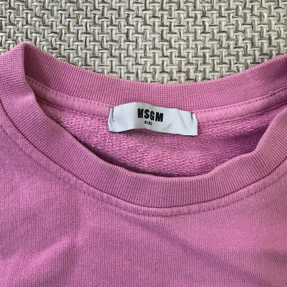 실측확인 MSGM 키즈 맨투맨 0417D 상품이미지2
