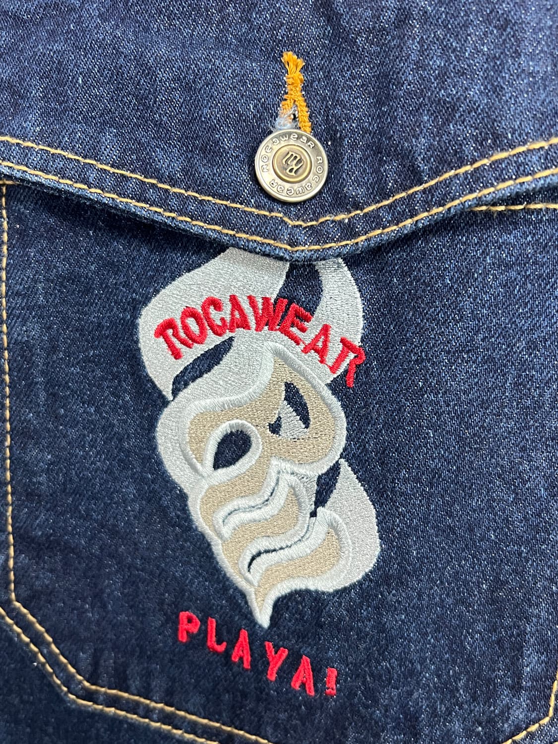 Roca wear 로카웨어 올드스쿨 힙합 인디고 데님 팬츠 상품이미지4