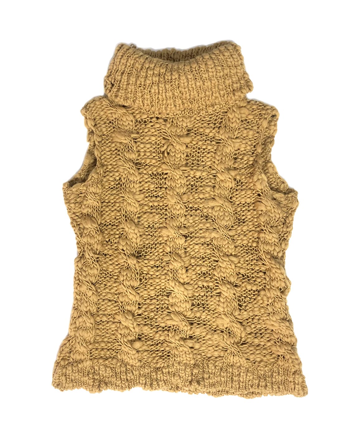 Vintage 머스타드 하이넥 베스트 니트 상품이미지1