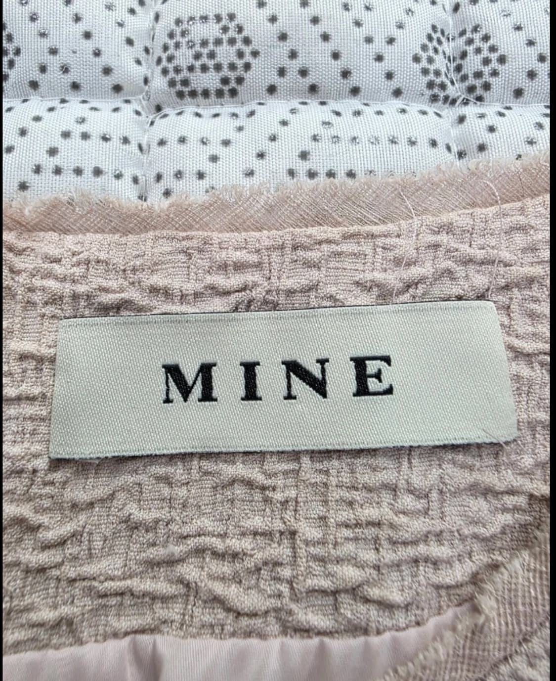 MINE 연핑크 트위드 미니 원피스 ~55 상품이미지6