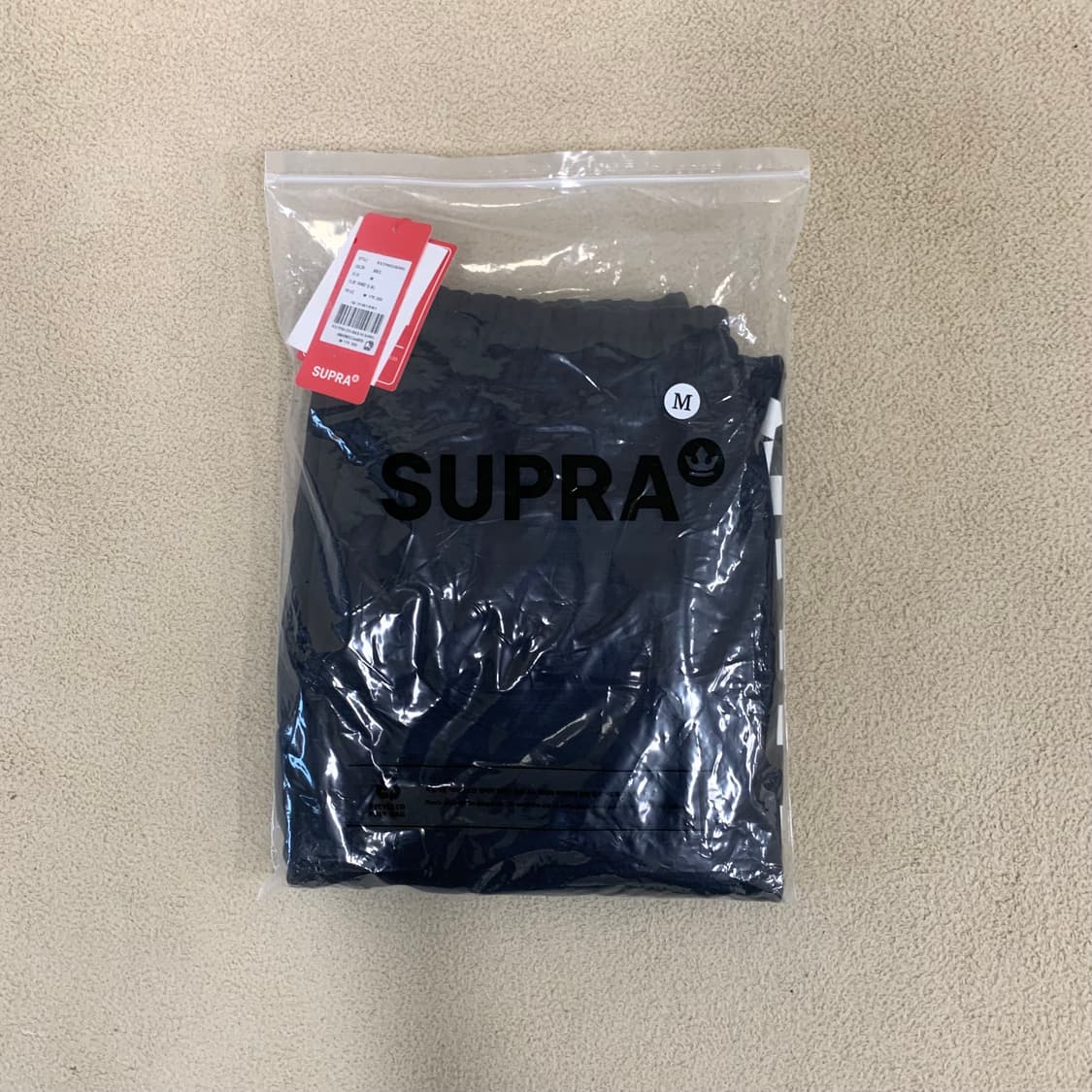 SUPRA 수프라 빅로고 스웻 조거 팬츠(M/블랙) 스웻셋업 상품이미지10