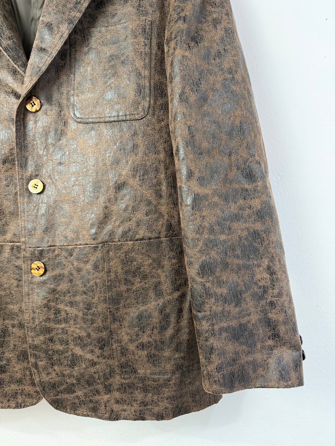 90s 이태리 메이드 크랙 블레이저 상품이미지3