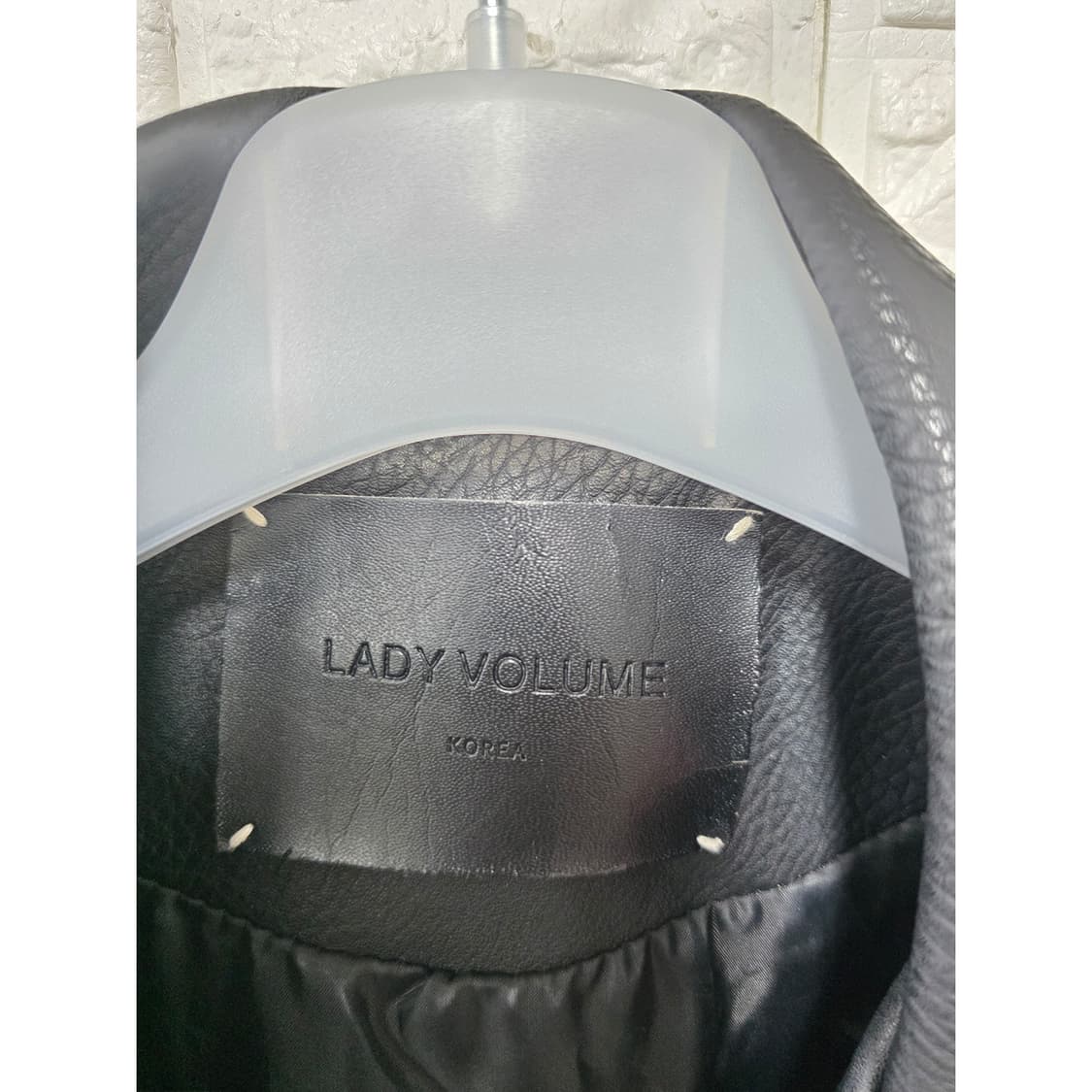 택포// 레이디볼륨 블랙 가죽 라이더 자켓 M 상품이미지2