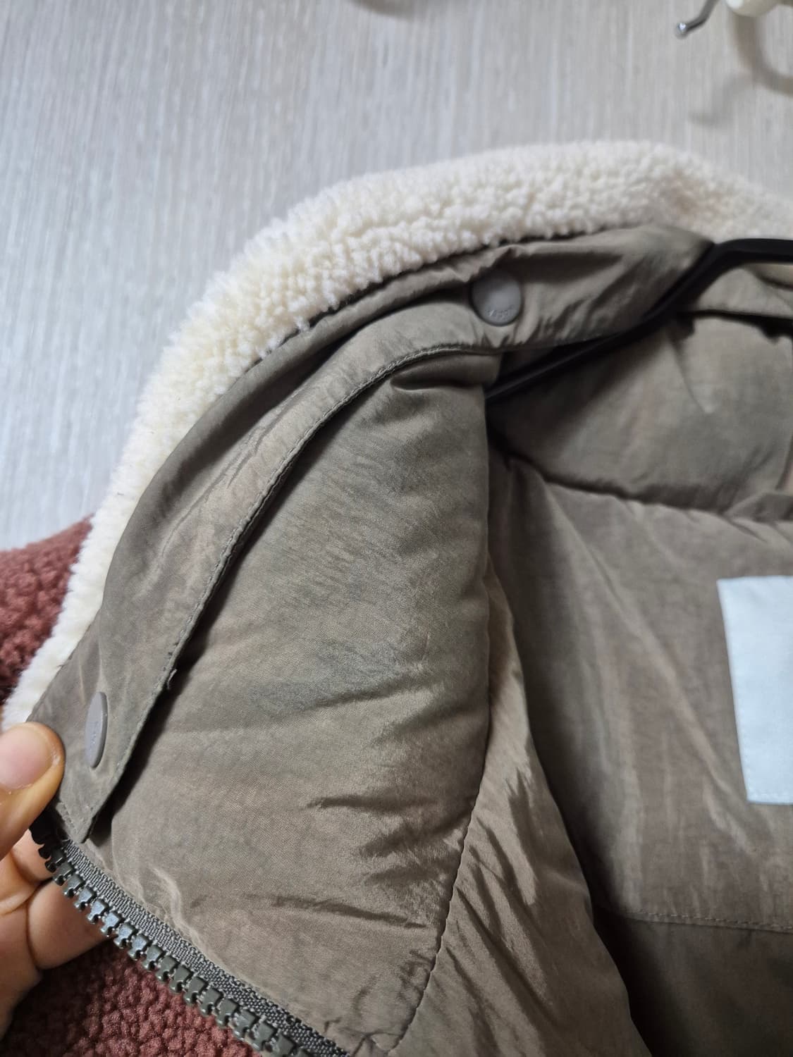 코닥 브라우니  컬러블록 덕다운 자켓 점퍼  패딩 라지 상품이미지10