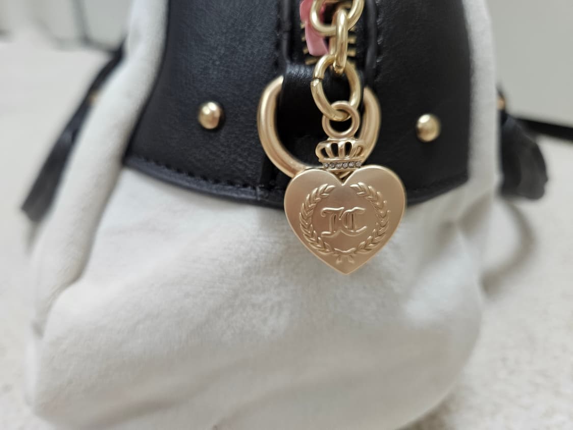 쥬시꾸뛰르 화이트 벨벳 가방 /갸루 y2k 상품이미지4