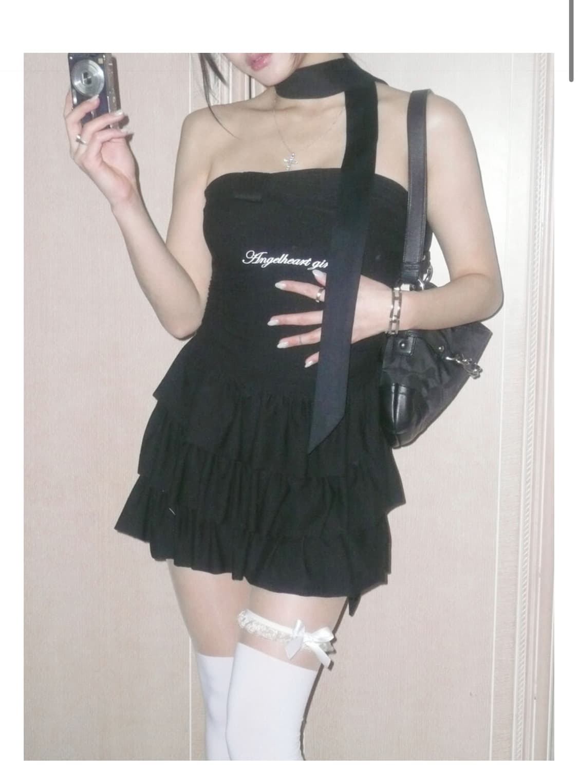 엔젤넘버 555 엔젤하트 캉캉 드레스 원피스 상품이미지1