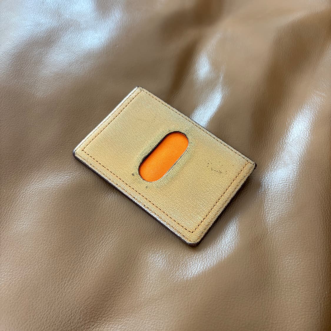 PORTER 포터 고트 레더 카드 케이스 월렛 지갑 브라운 상품이미지3