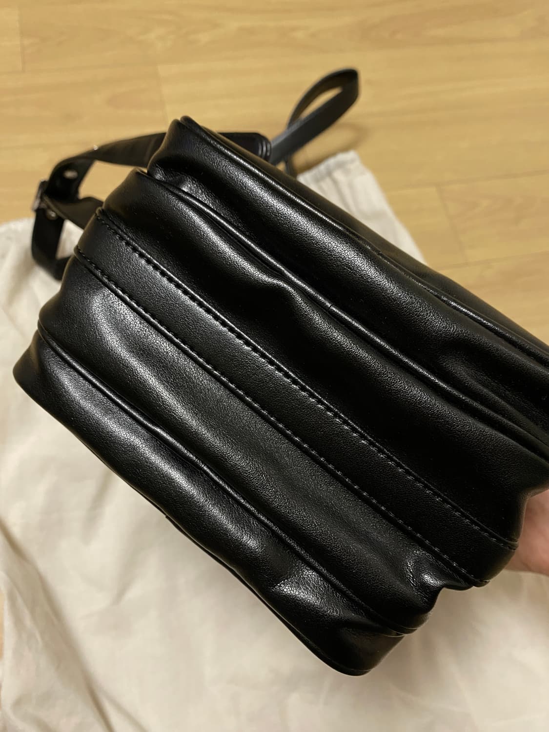 꼼데가르송 오리지널 숄더백 스몰 블랙 상품이미지5