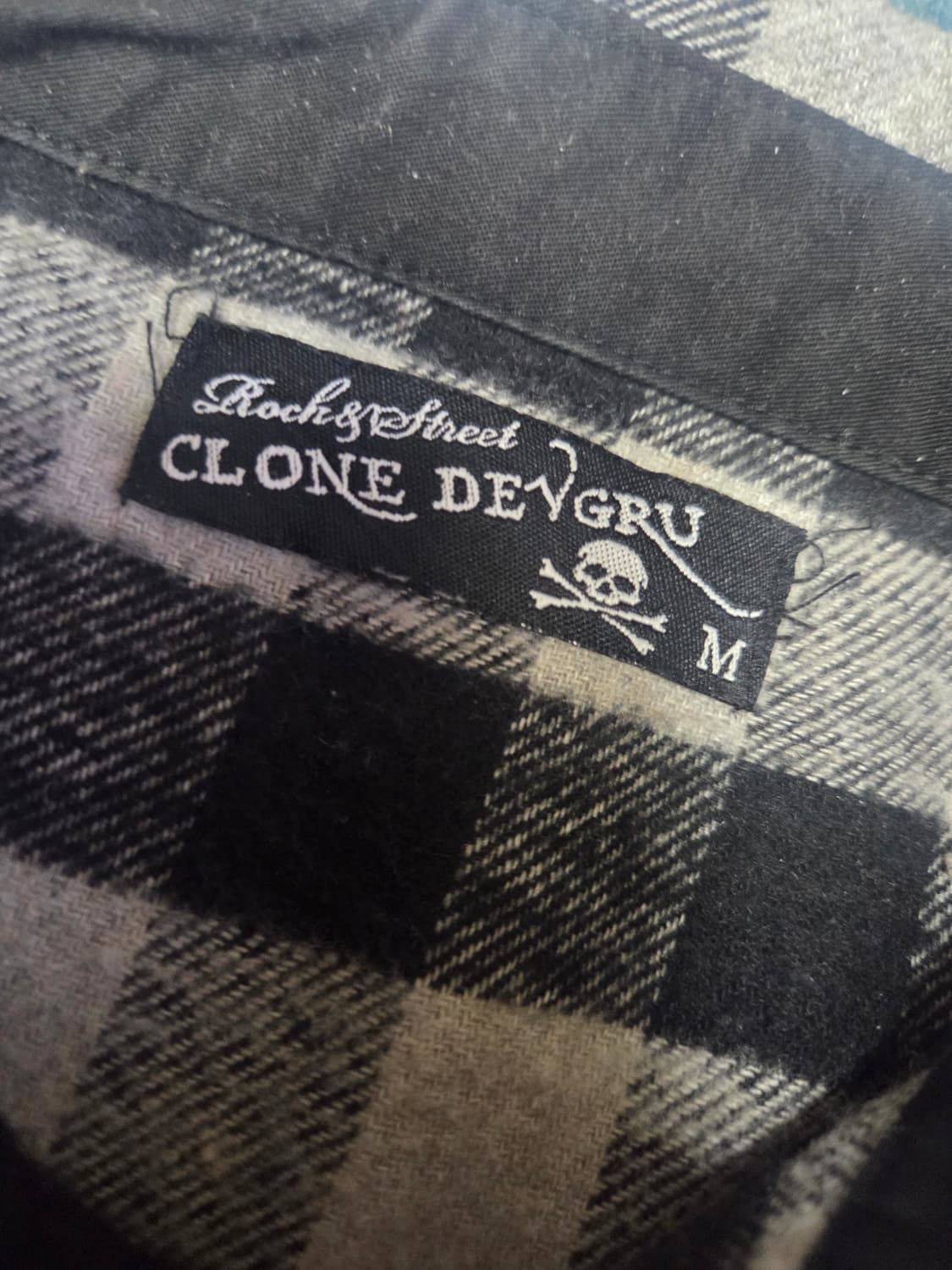 Clone Devgru 빈티지 체크 실버 펑크디테일 셔츠 상품이미지2