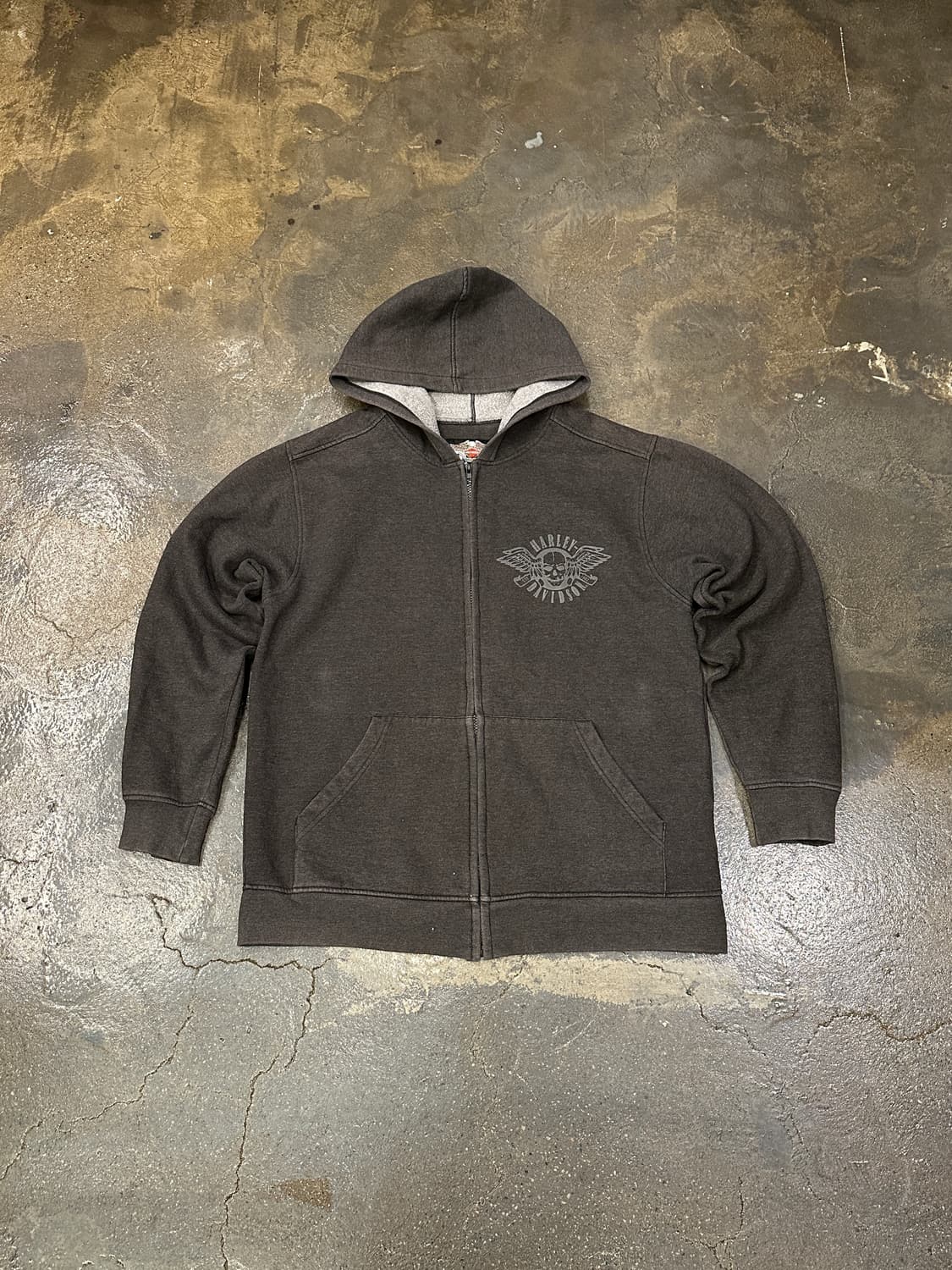 할리데이비슨 후드집업 차콜 L 상품이미지1