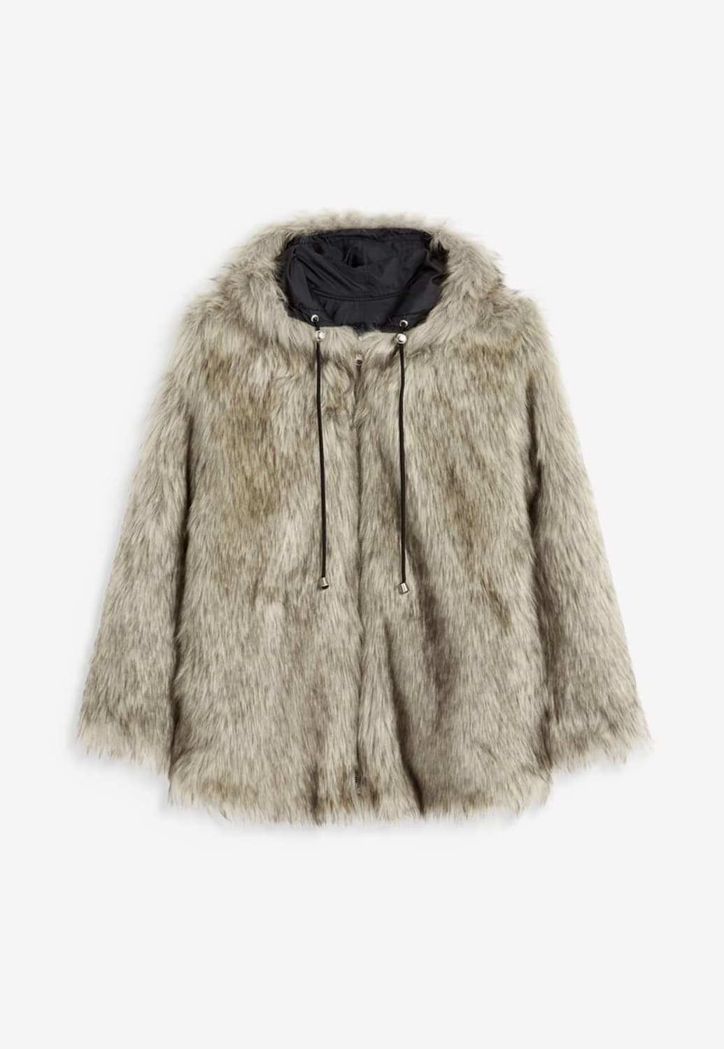 새상품 OPEN YY REVERSIBLE FAUX FUR HOOD 자켓 상품이미지1