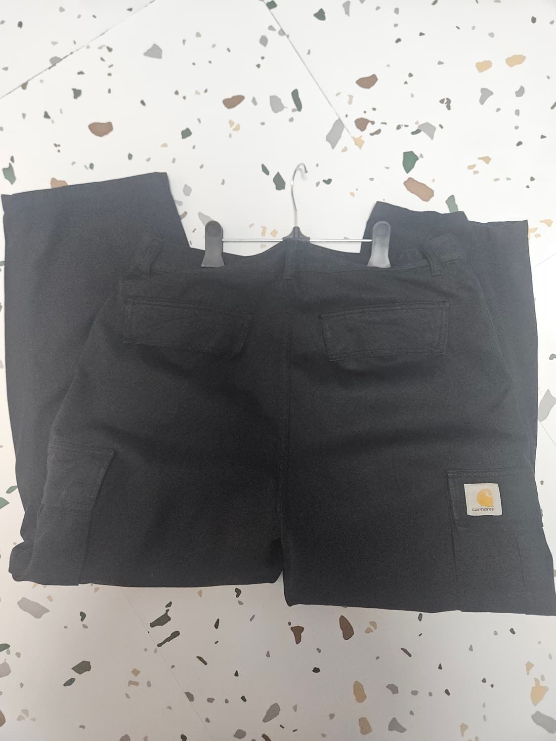 칼하트 WIP 콜 카고 팬츠 블랙 가먼트 다이드 32 상품이미지7