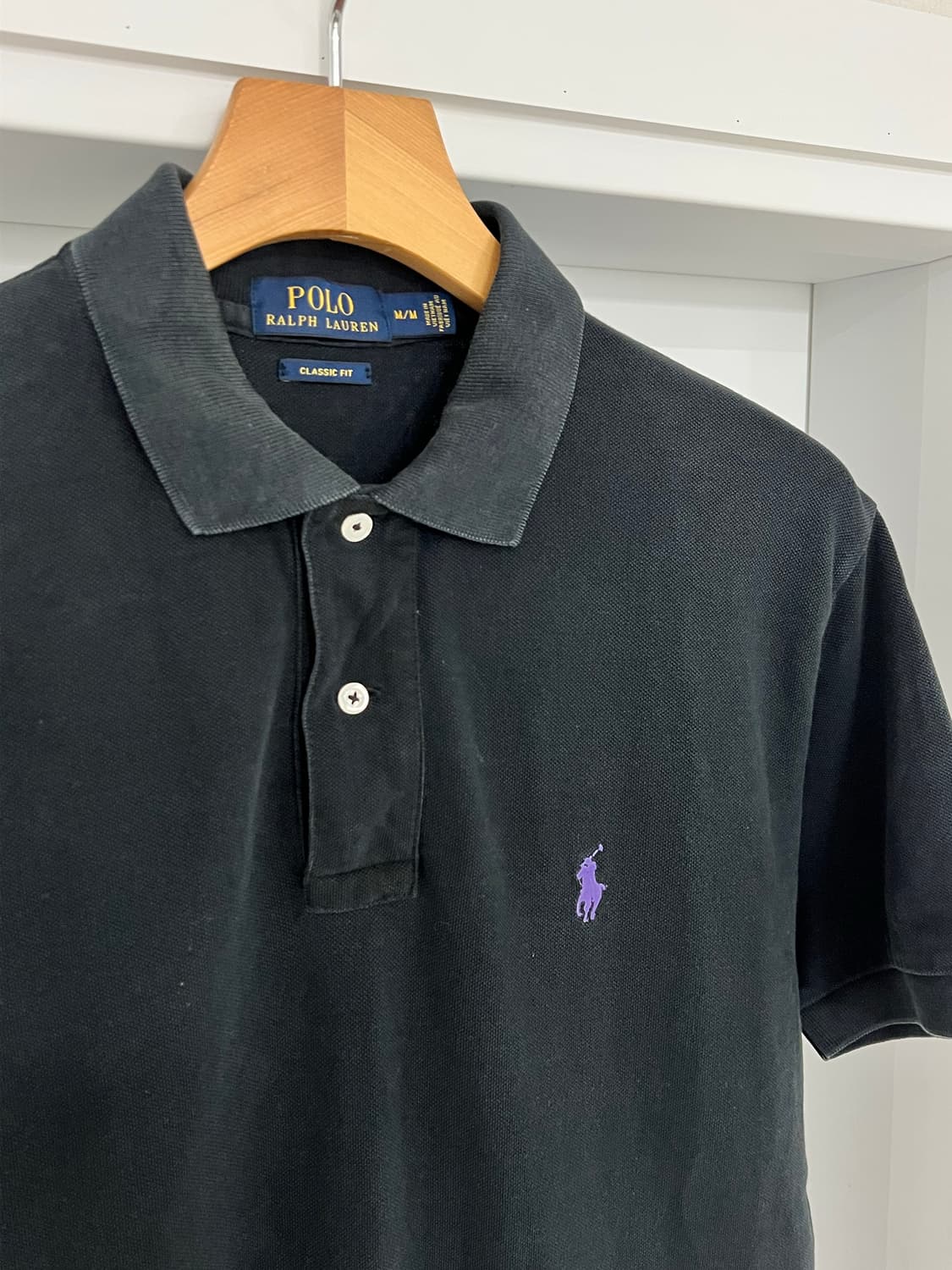 폴로 랄프로렌 블랙 카라티 상품이미지4