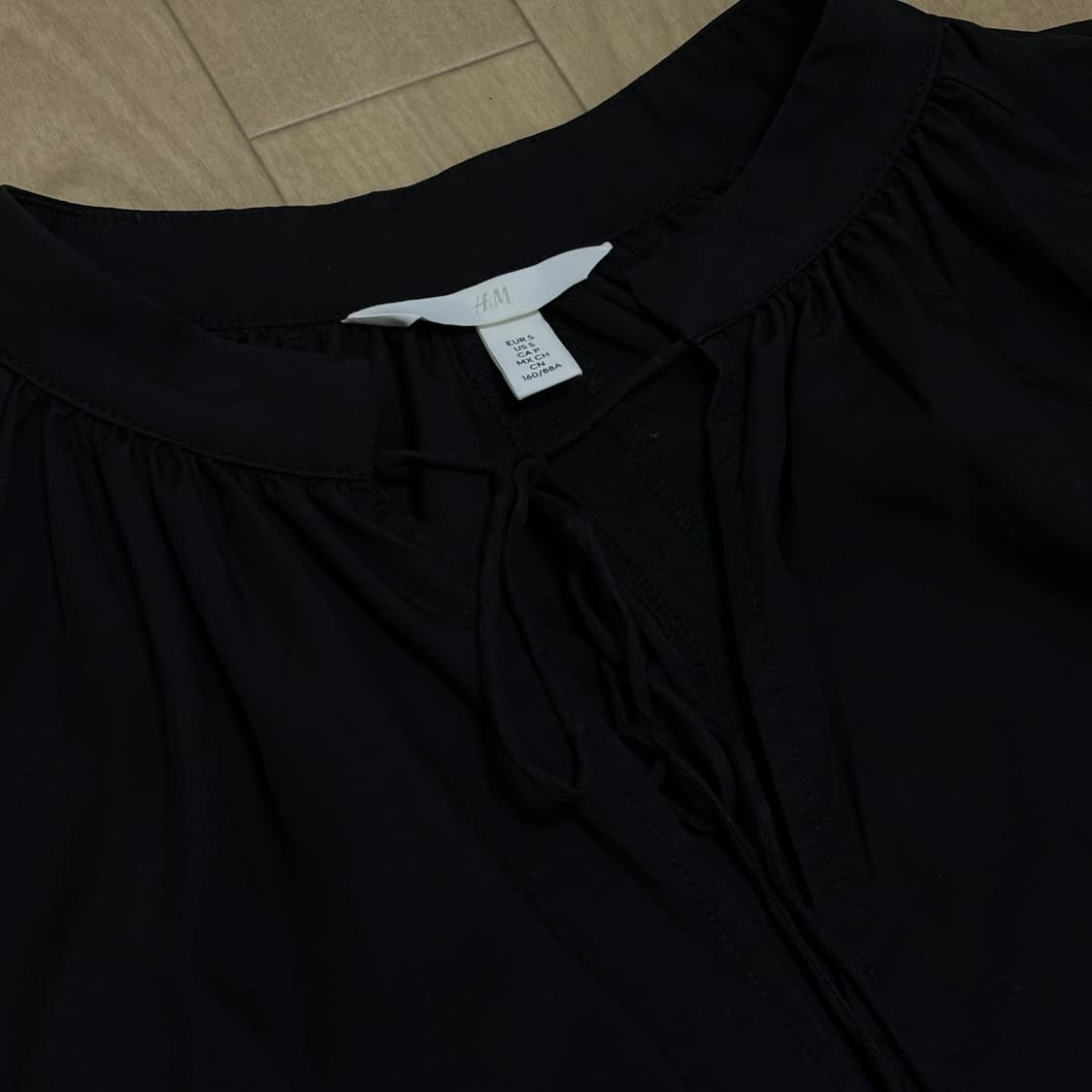 h&m 에이치앤엠 타이 디테일 오버사이즈 드레스 (새상품) 상품이미지2