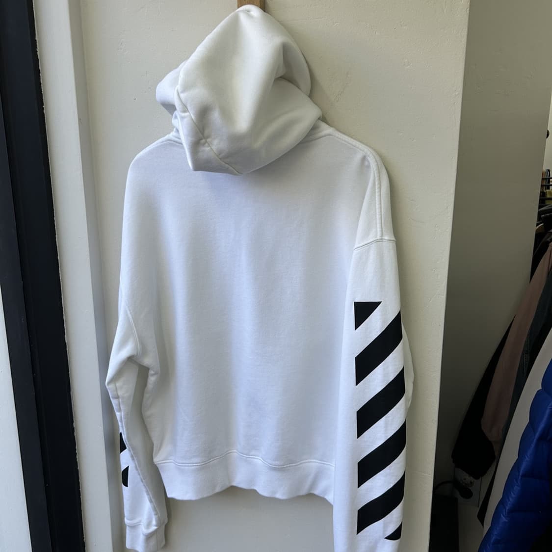 15927 - 오프화이트 다이애그널 헬베티카 후드티 상품이미지7