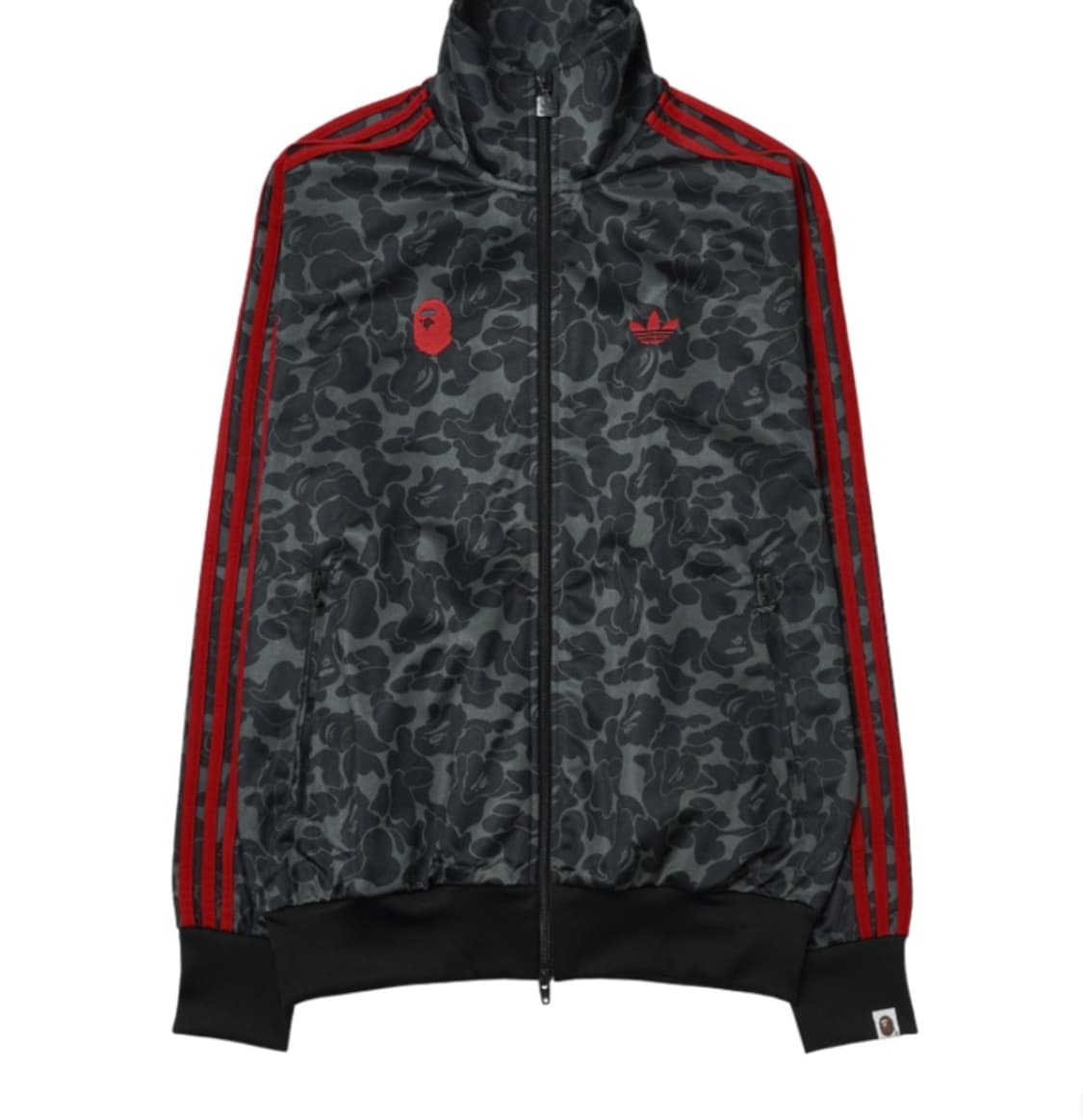 아디다스 베이프 올오버 프린트 트랙 탑 집업 블랙 KR 상품이미지1