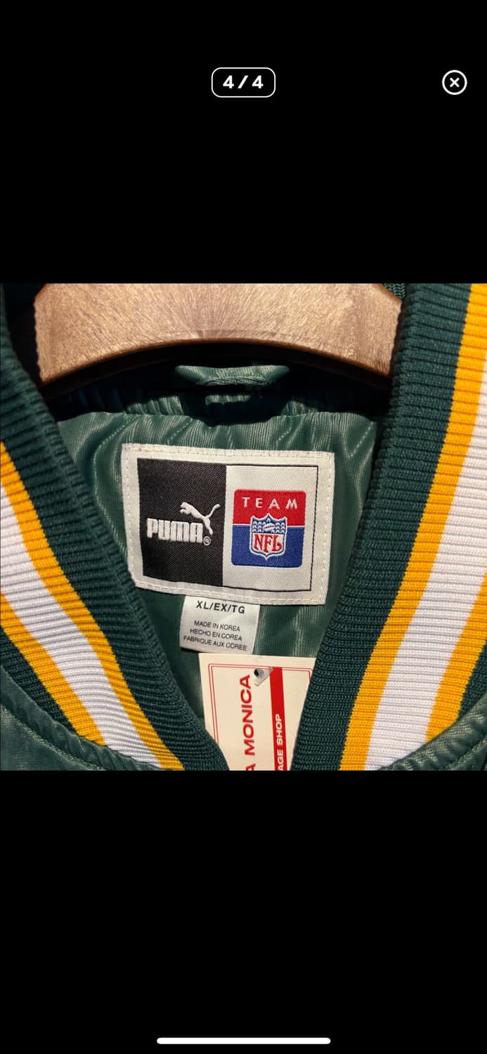 NFLx푸마 그린 바시티 자켓 H1144 상품이미지4