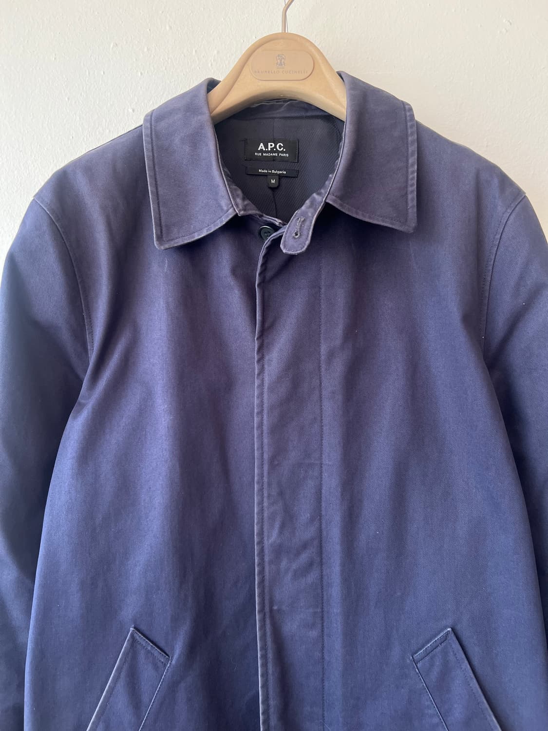 아파쎄 APC 남성 네이비 발마칸 간절기맥코트 
 상품이미지2