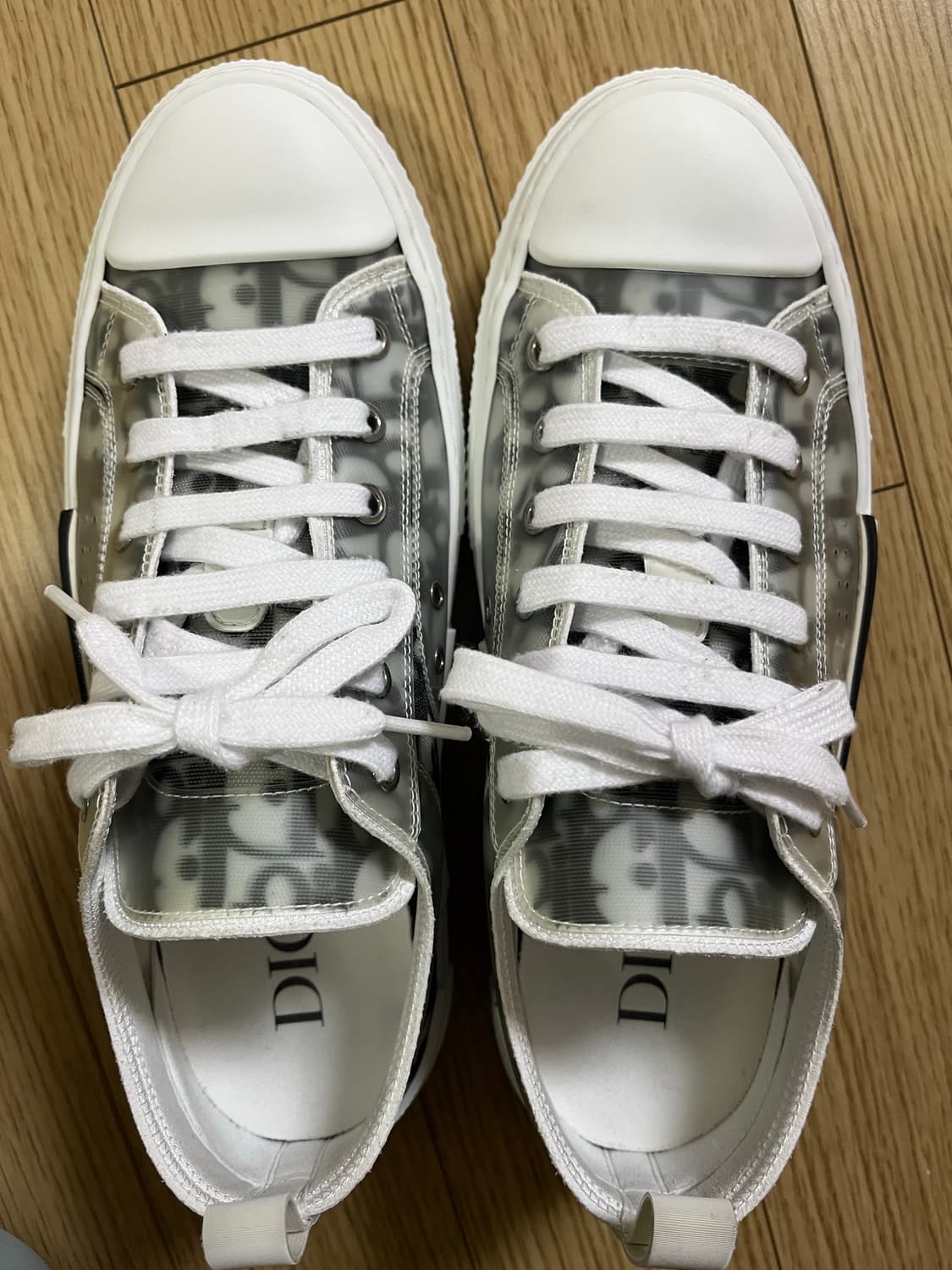 (정품)디올 B23 로우 오블리크 캔버스 화이트 & 블랙 260 팝니다  상품이미지2