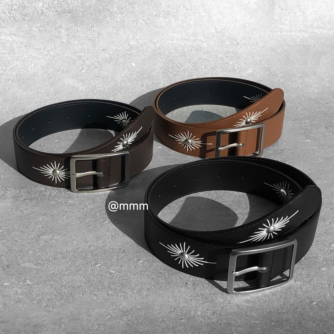 [Unisex] 에스닉 웨스턴 자수 벨트 3컬러 상품이미지8