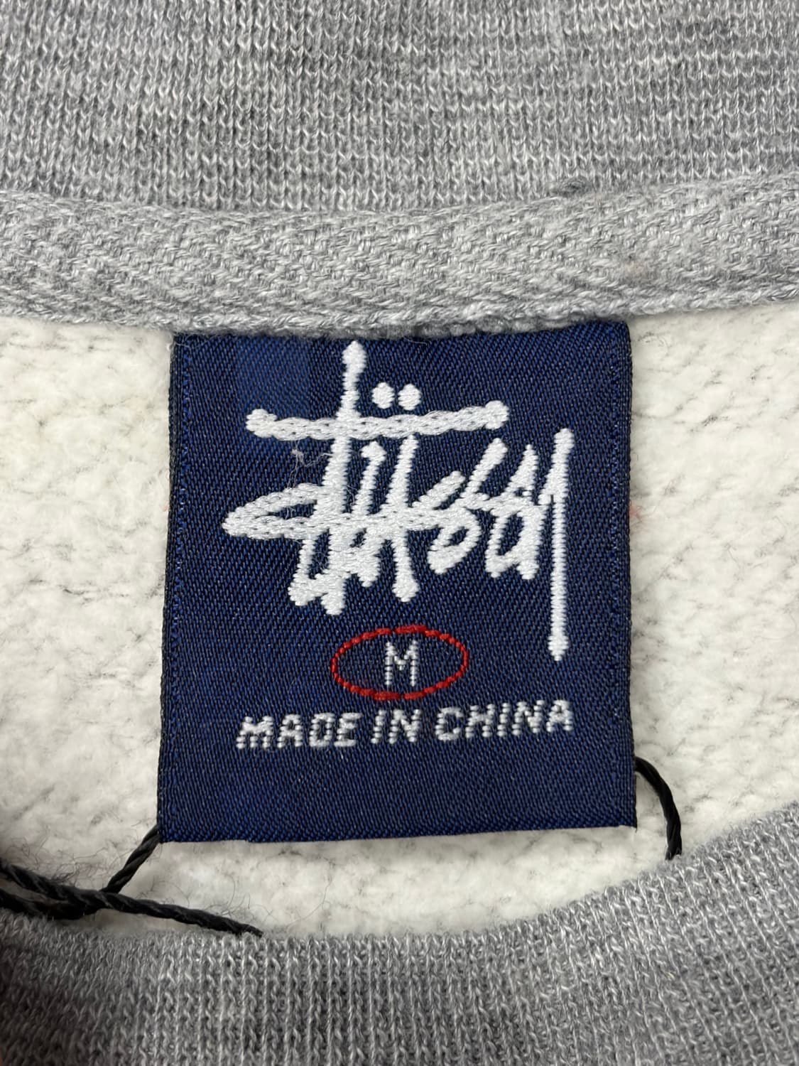 90s 스투시 Stussy 스펠아웃 그레이 맨투맨 티셔츠 상품이미지6