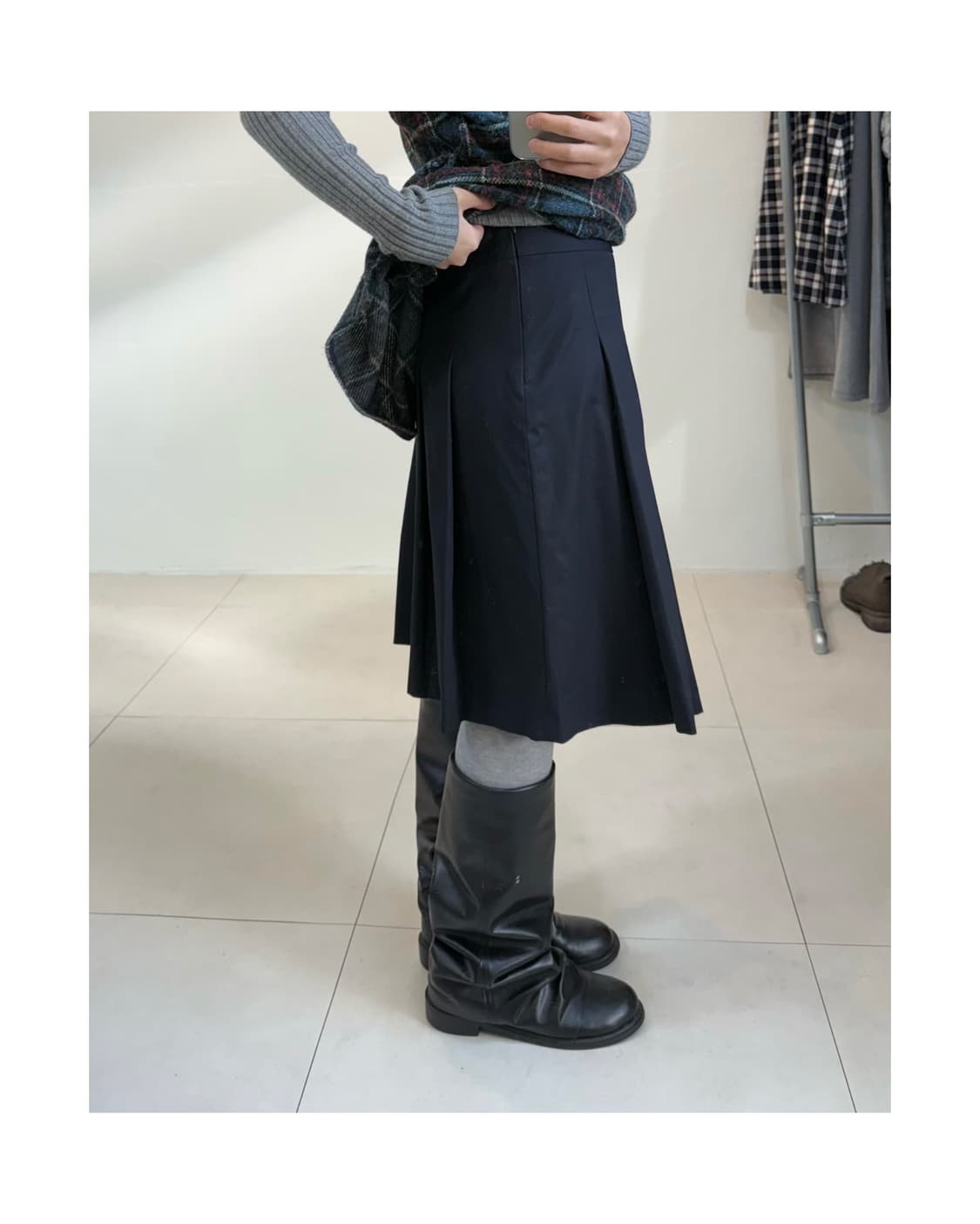 빈티지 미디 스커트 상품이미지2