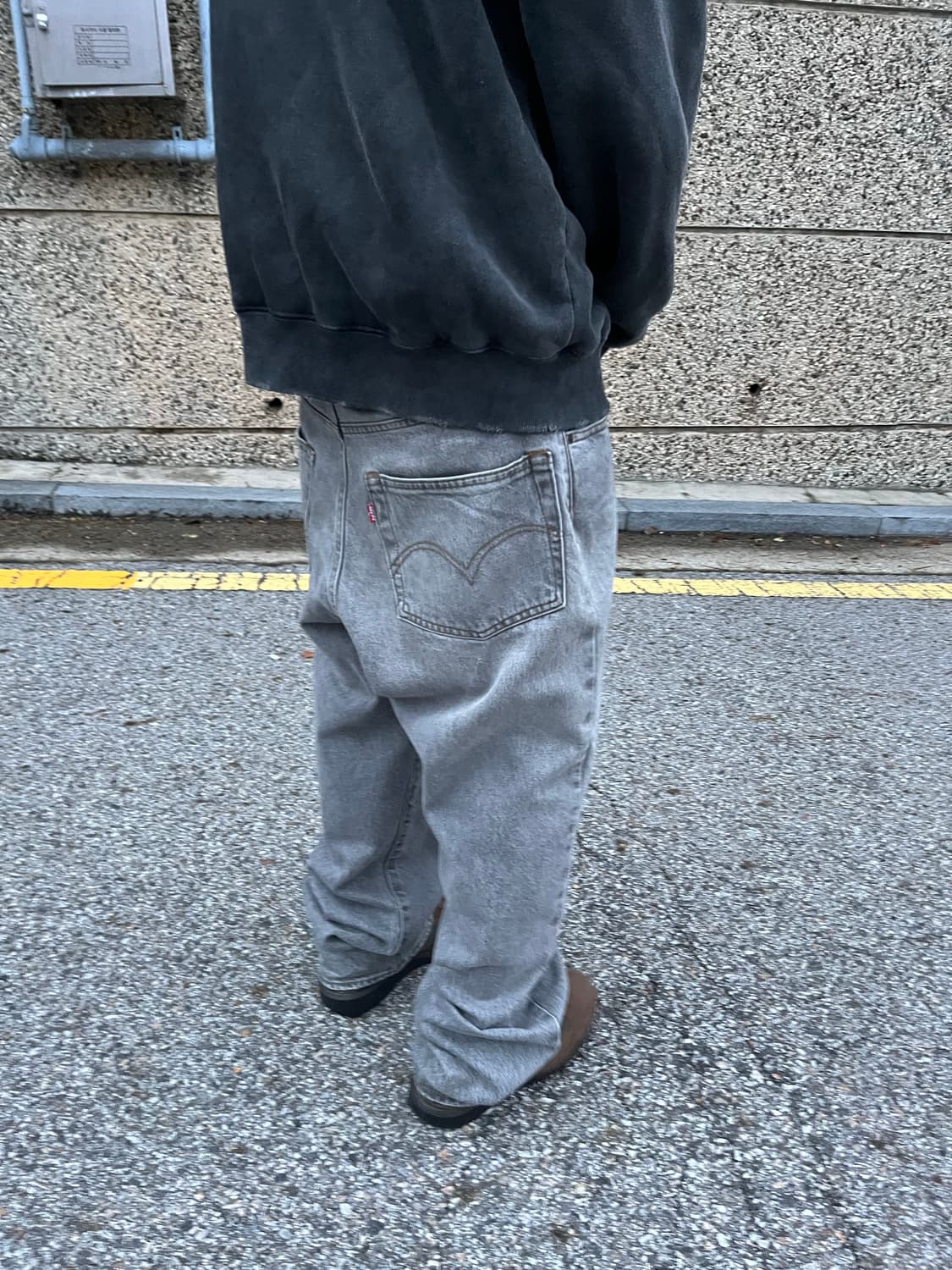 빔즈 리바이스 슈퍼와이드 데님 실버 32사이즈 택보유 상품이미지1