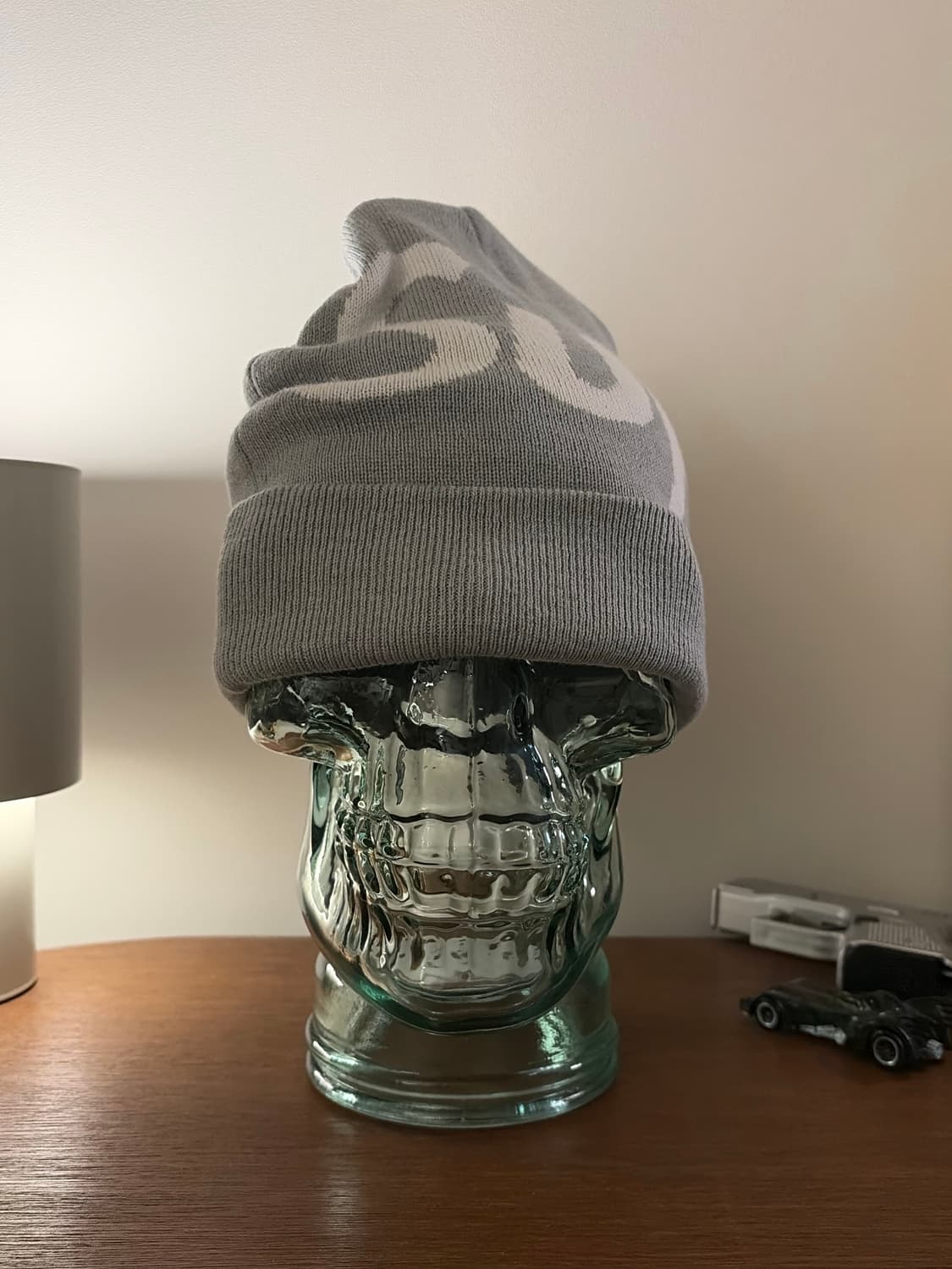 Supreme 슈프림 빅 로고 비니 헤더 그레이 상품이미지1