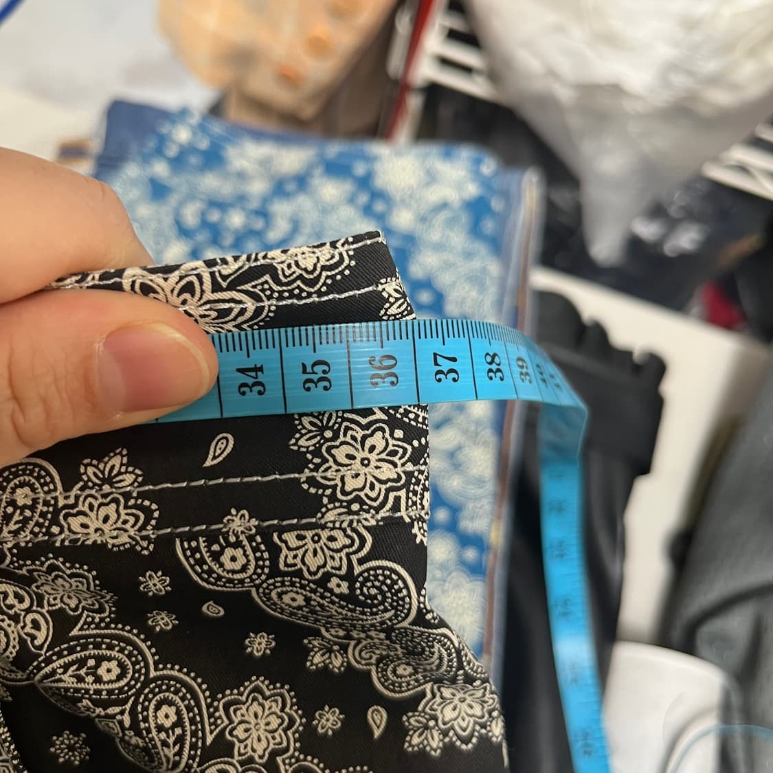 brouhaha 브루하하 페이즐리 랩 스커트 블랙 m 상품이미지4