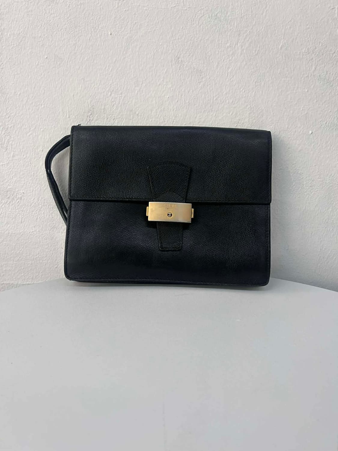 셀린느 빈티지 가죽 플랩 클러치 백 상품이미지1