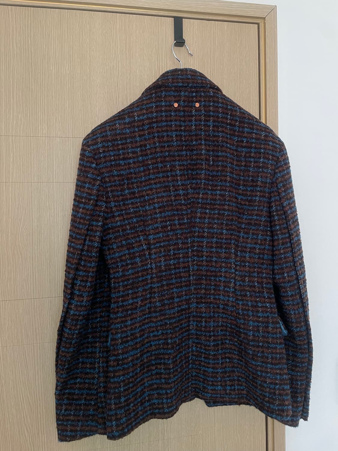 [Women]Alpaca Blazer (M, Blue/Brown) 상품이미지7