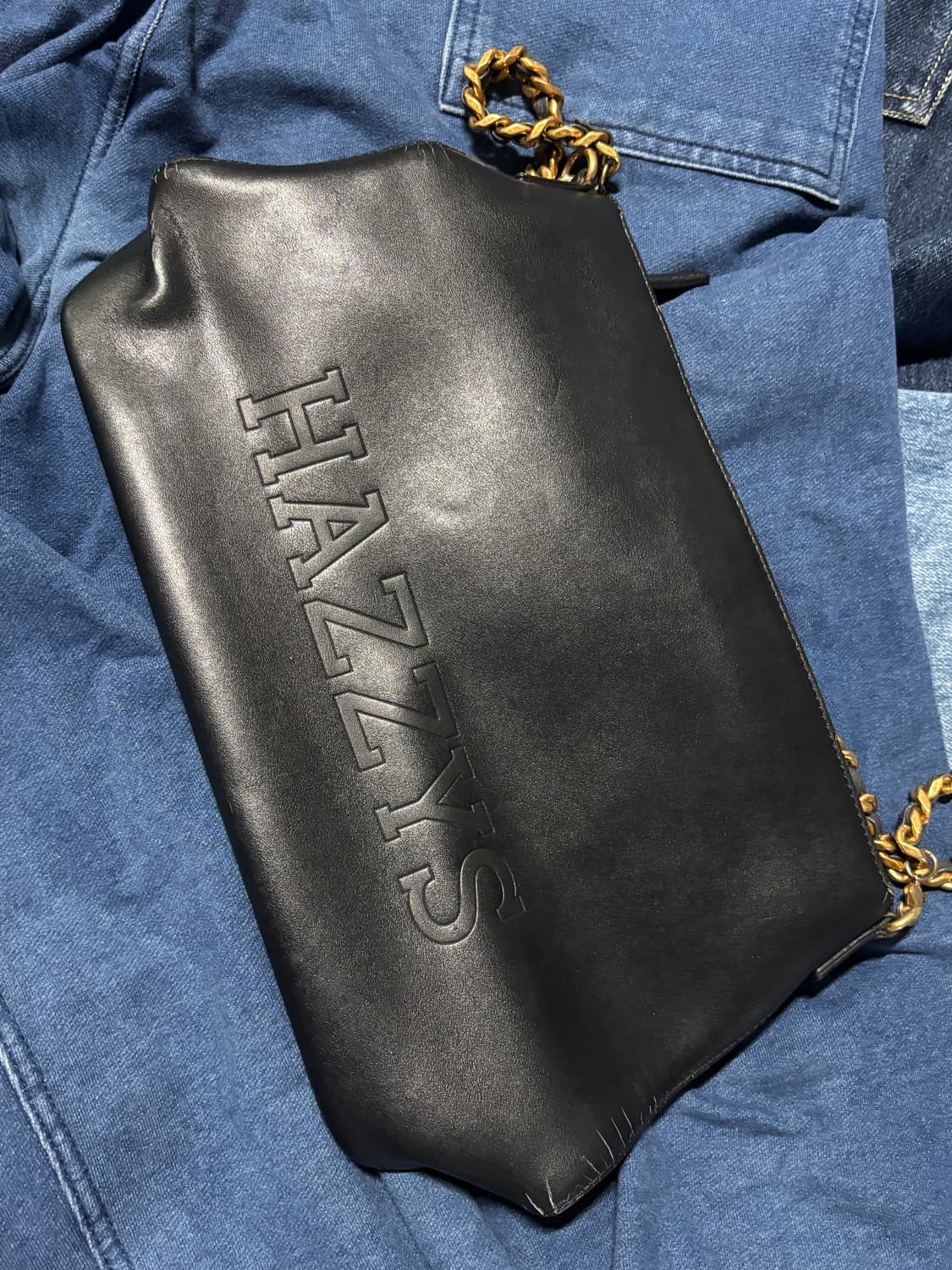 vintage hazzys leather shoulder bag 상품이미지5