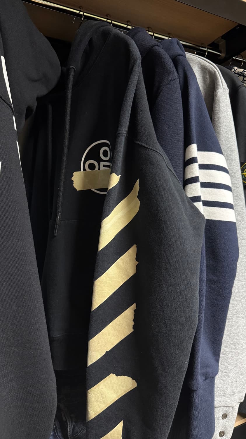 오프화이트 테이프 애로우 후드티 S [정품] 상품이미지8