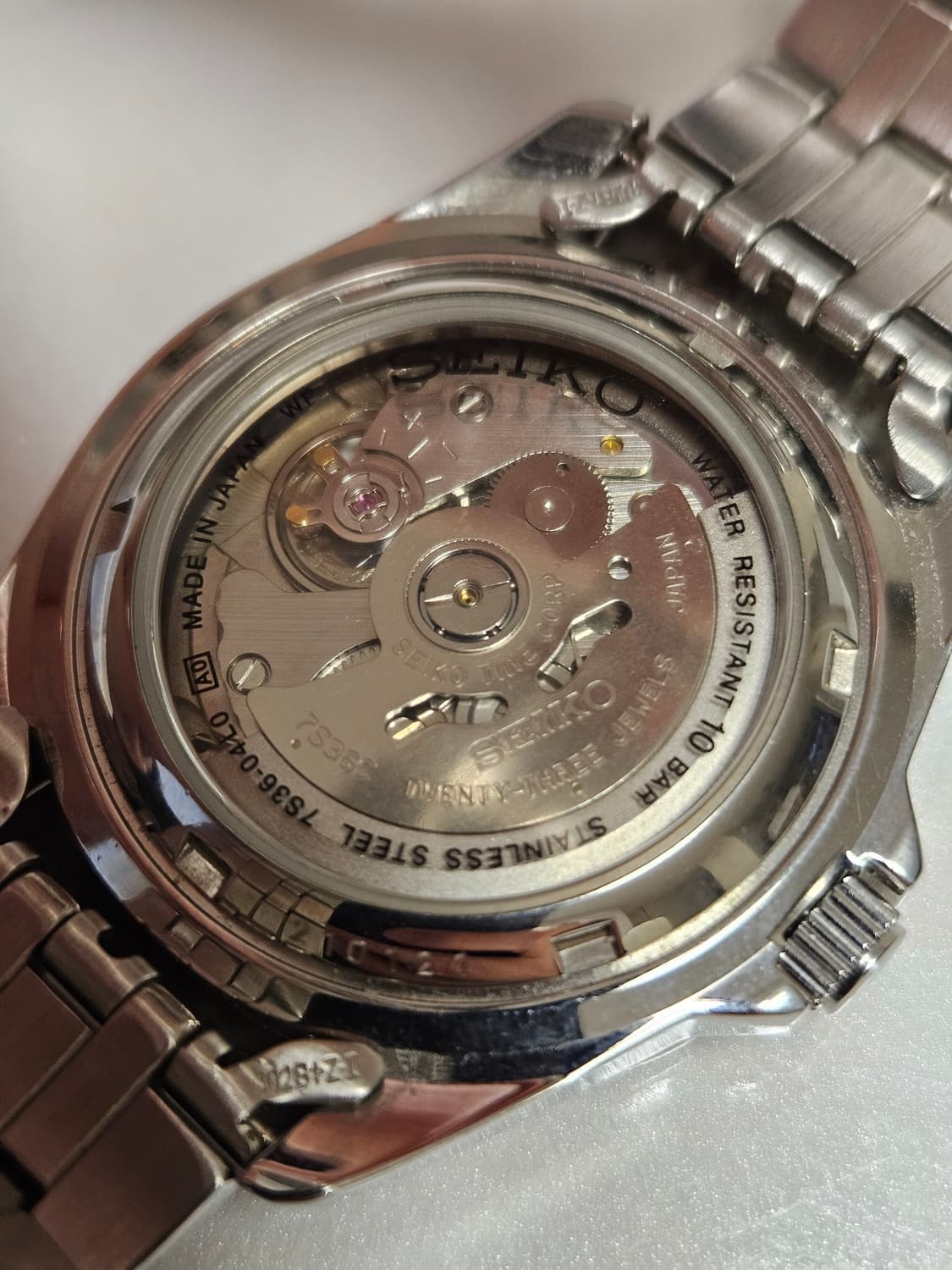 세이코5 스포츠 오토매틱 메탈 시계 상품이미지6