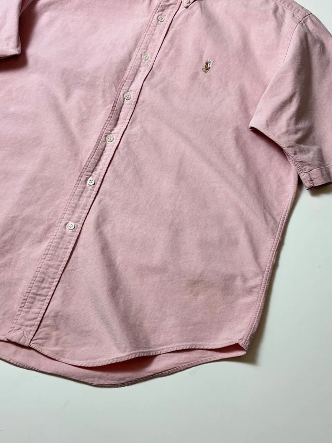 폴로 랄프로렌 80's 옥스퍼드 반팔 솔리드 셔츠 PN8983 상품이미지4