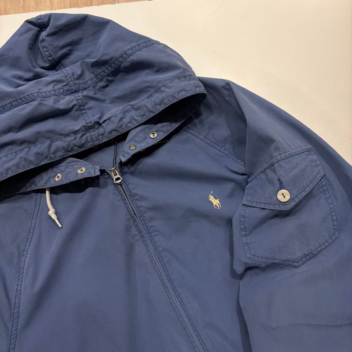 [L] 폴로 랄프로렌 후드 코튼 블루종 집업 자켓 D363 상품이미지3