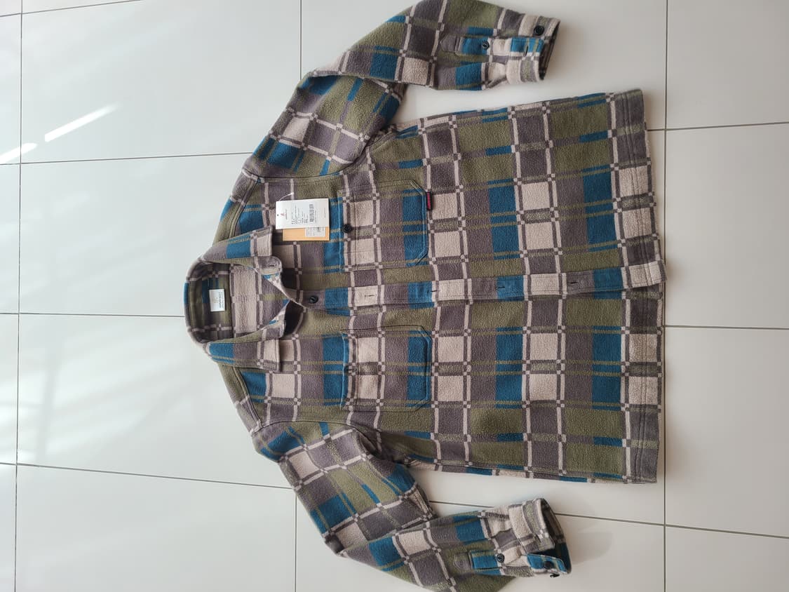 그라미치 플리스 체크 셔츠 면 100% 싸이즈 L 상품이미지5